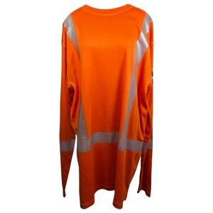 Dragon Wear High-Visibility Orange Long Sleeve Shirt One Size